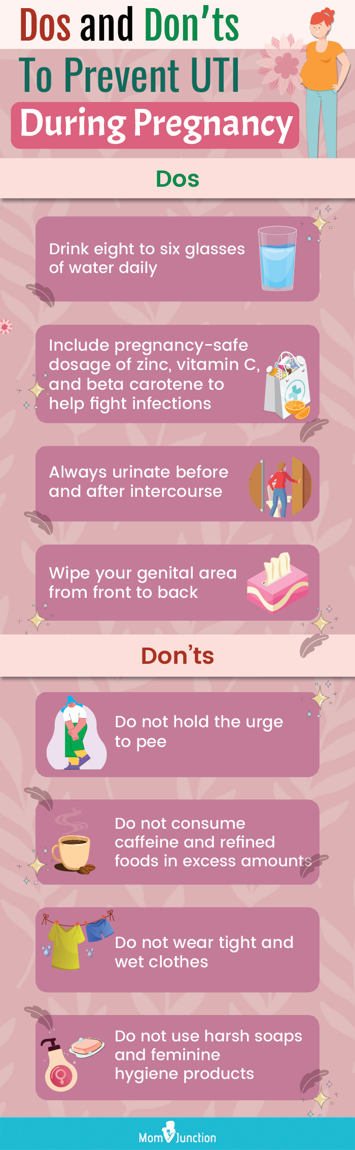 tips to help prevent uti in pregnancy (infographic)