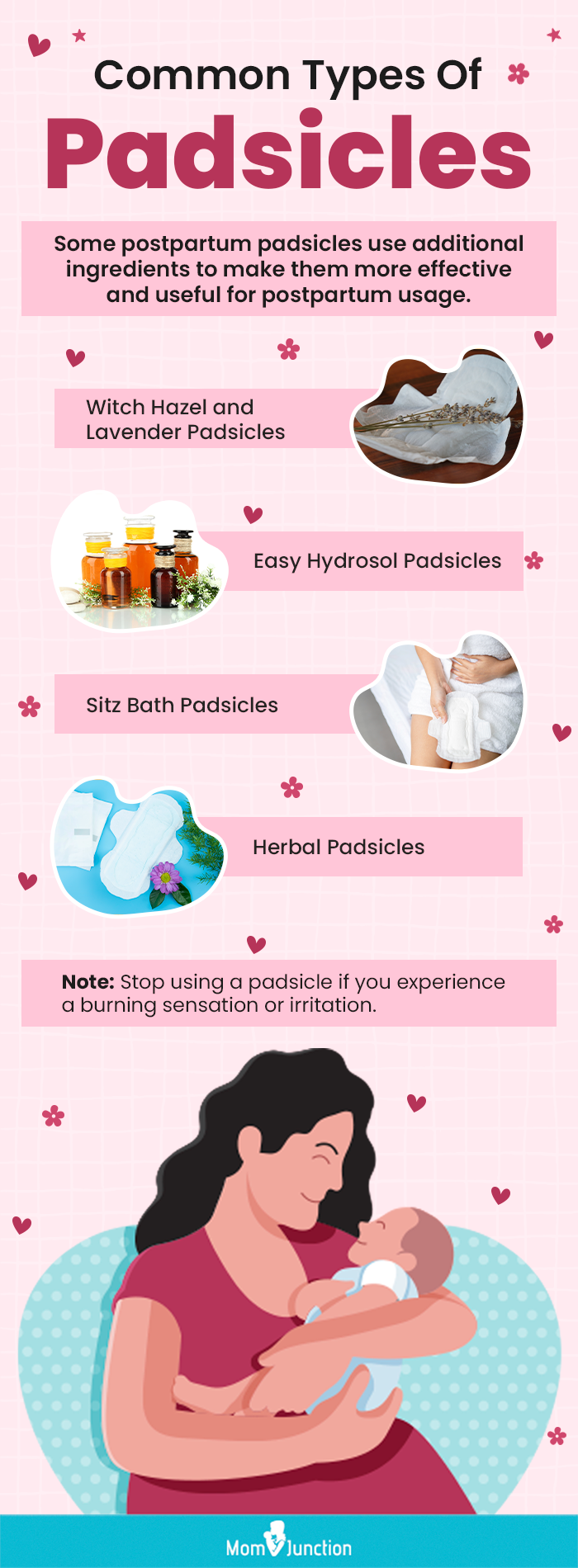 common types of padsicles (infographic)