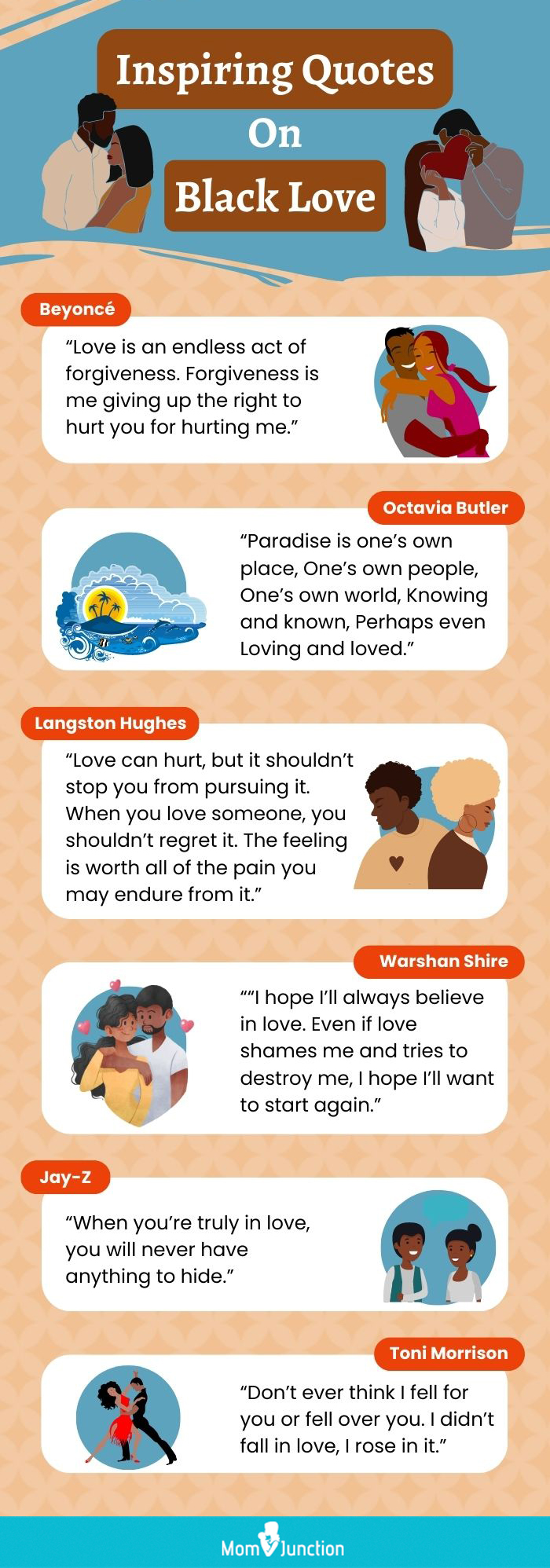 inspiring quotes on black love (infographic)