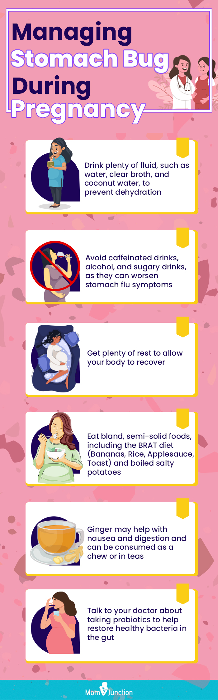 managing stomach bug during pregnancy (infographic)