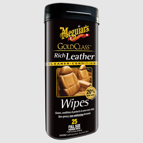 Meguiar's Gold Class Rich Leather Cleaner & Conditioner Wipes