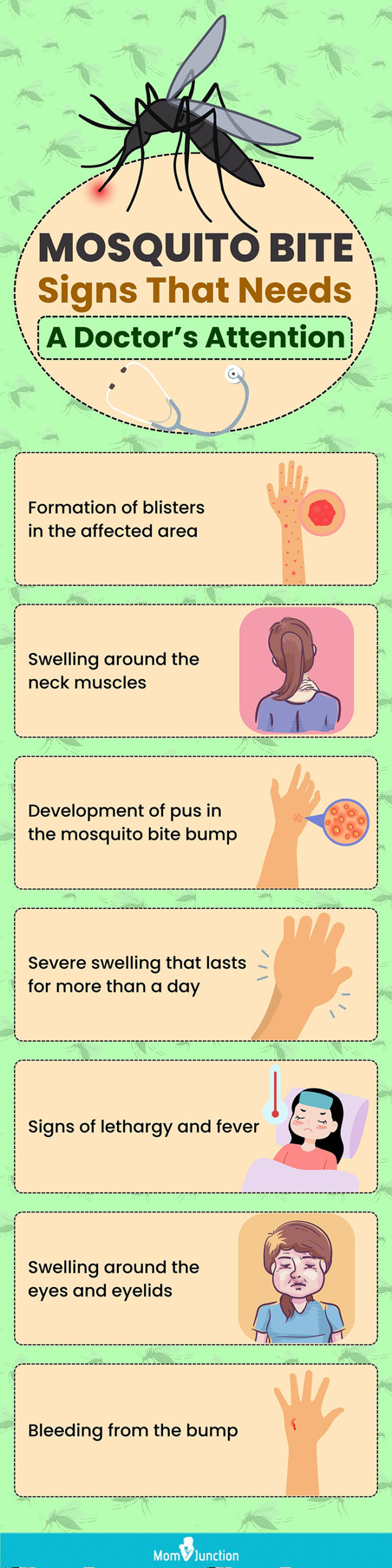 mosquito bite signs that needs a doctor’s attention (infographic)