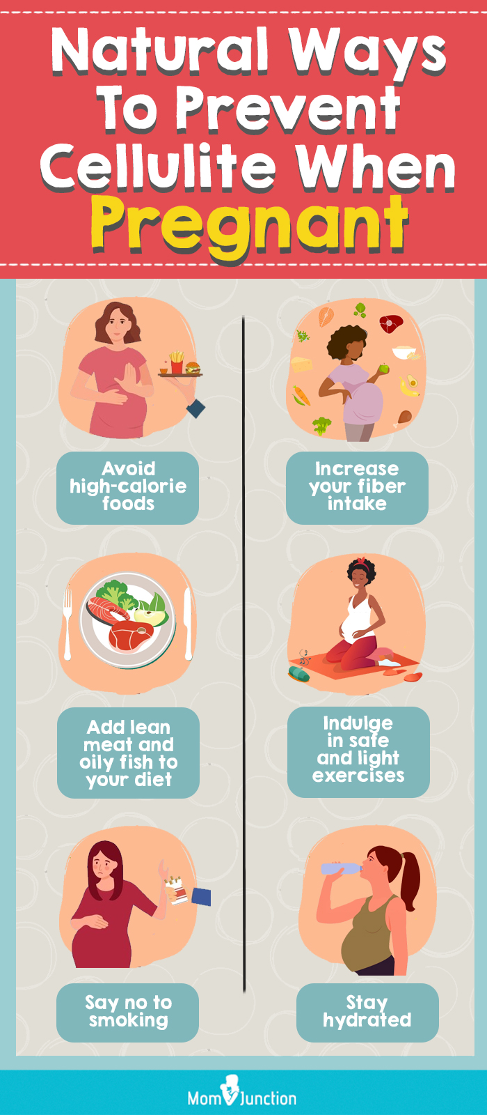 natural ways to prevent cellulite when pregnant (infographic)