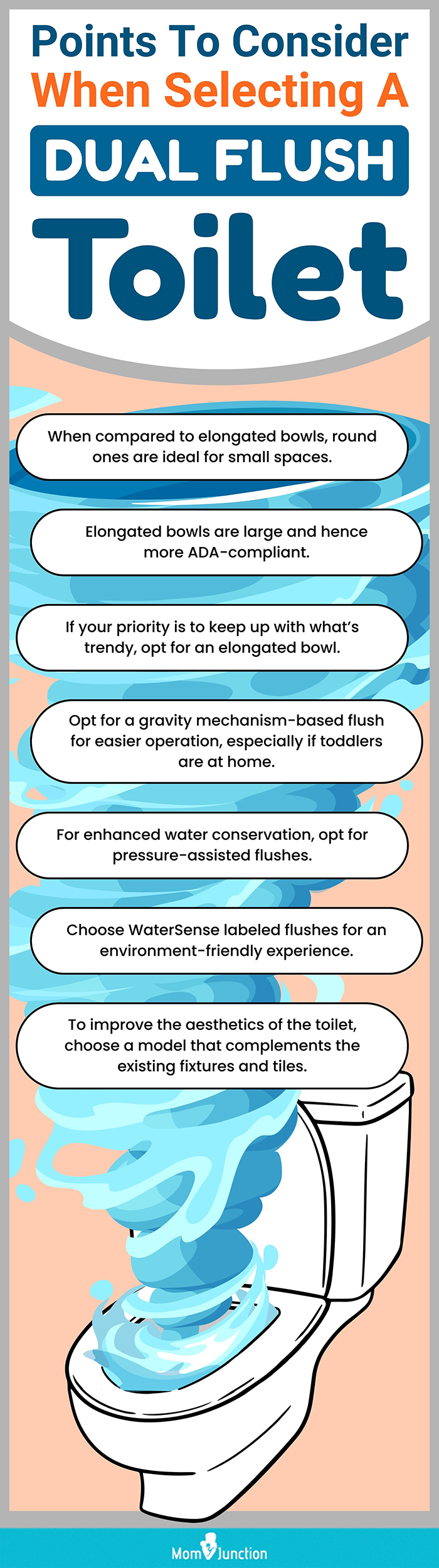 Points To Consider When Selecting A Dual Flush Toilet (infographic)
