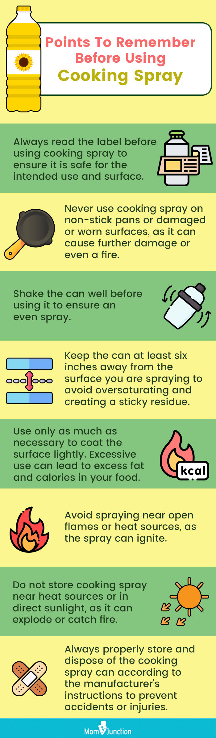 Points To Remember Before Using Cooking Spray (infographic)