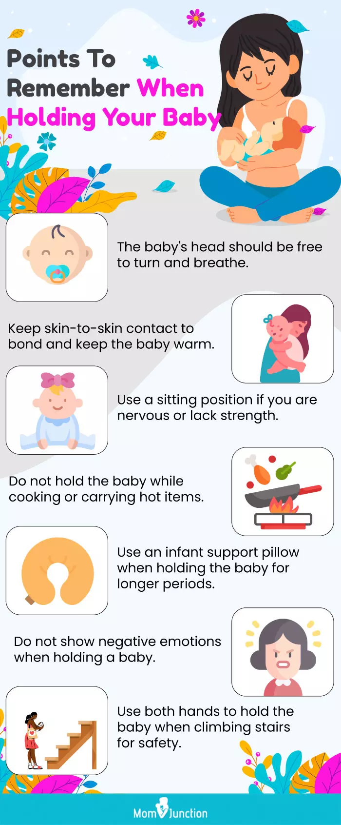points to remember when holding your baby (infographic)