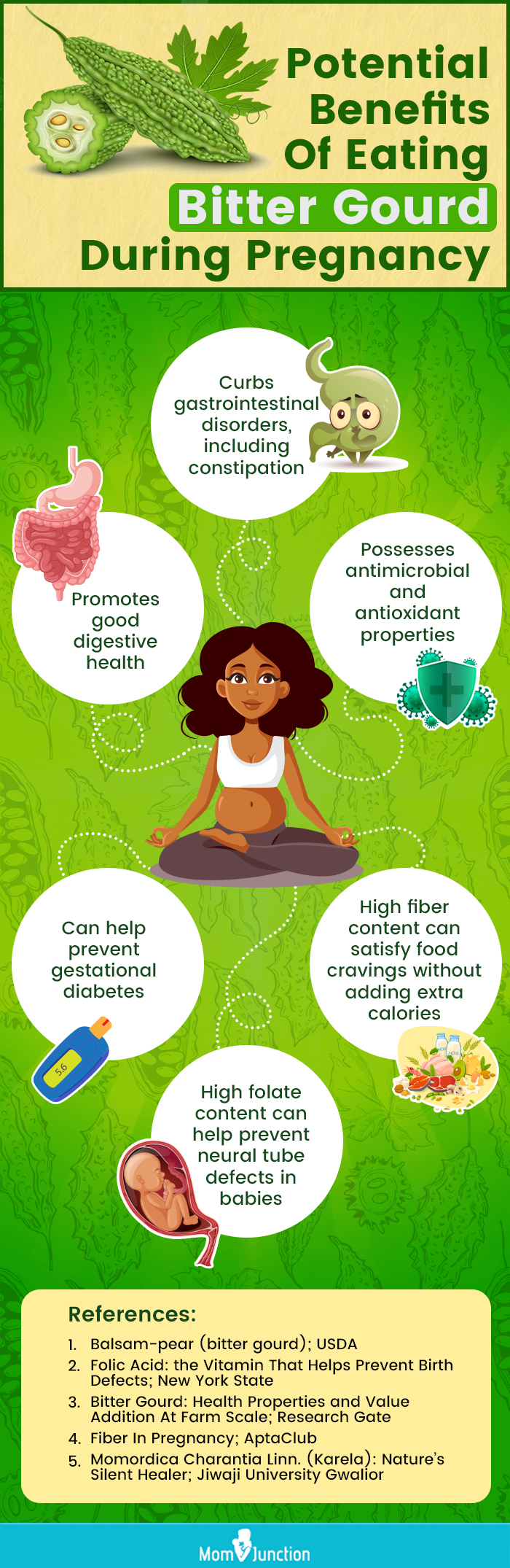 potential benefits of eating bitter gourd during pregnancy [infographic]