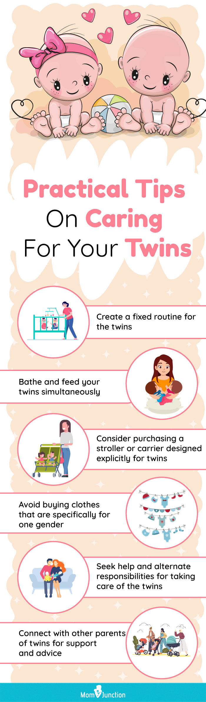 practical tips on caring for your twins [infographic]