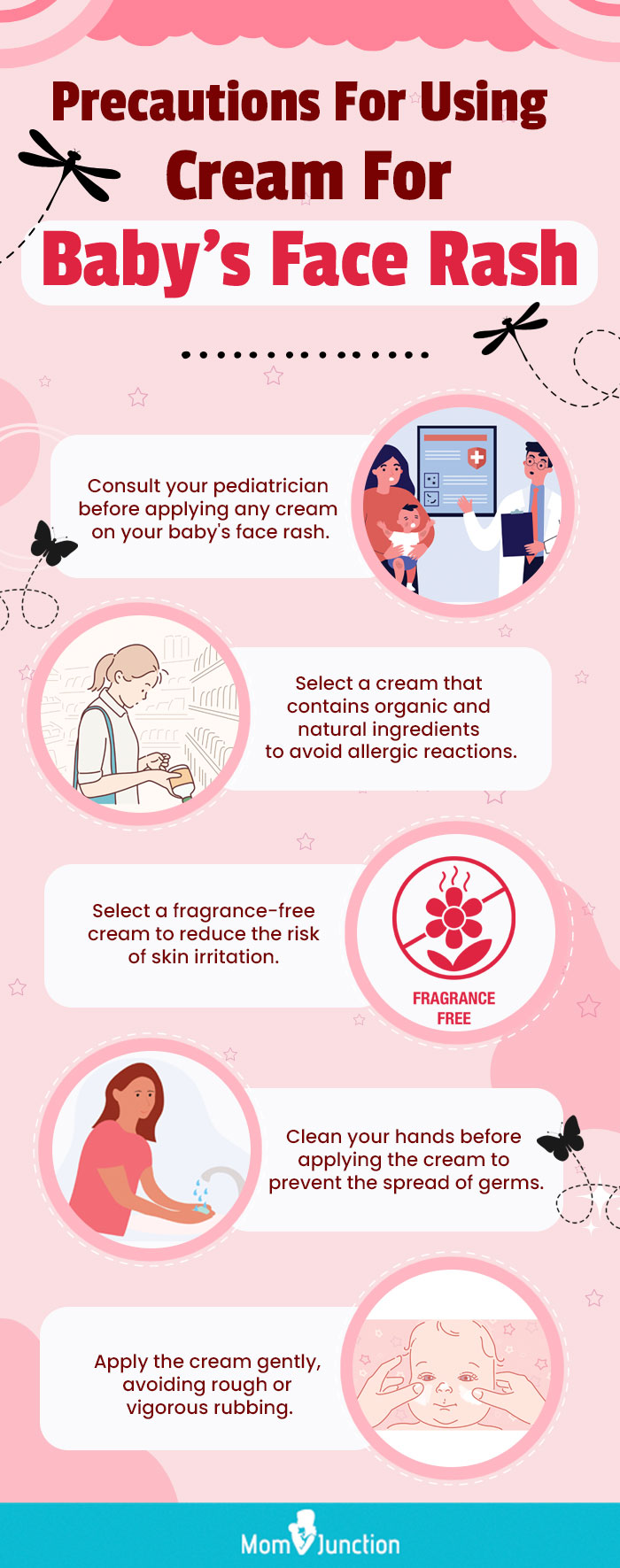 Precautions-For-Using-Cream-For-Baby’s-Face-Rash (infographic)