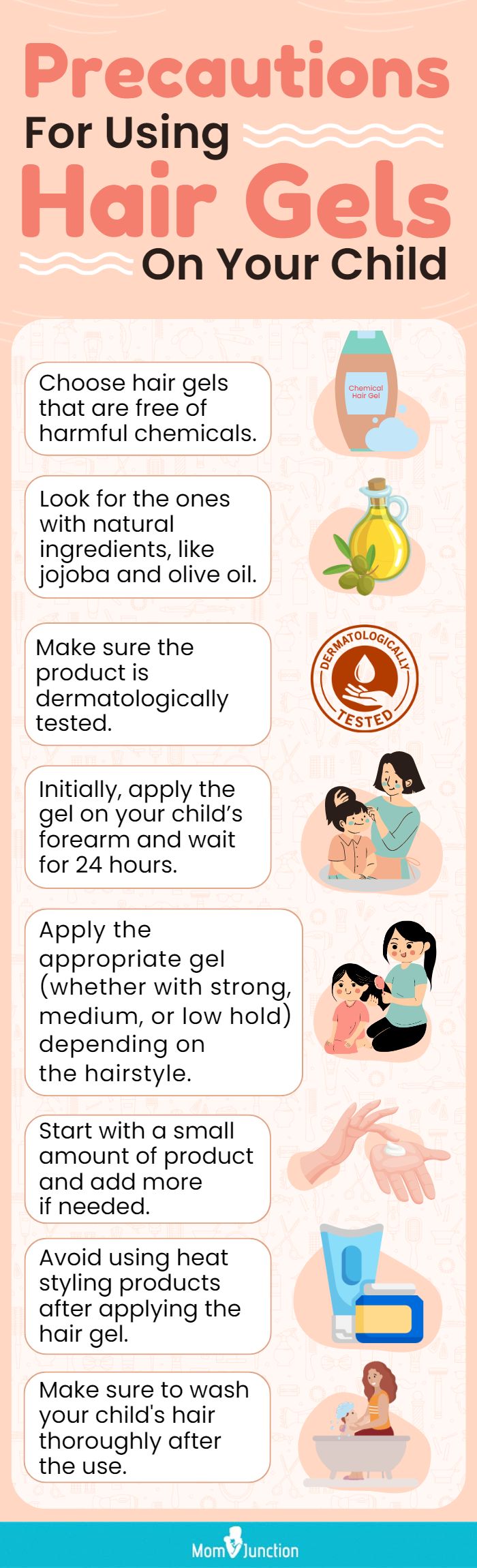 Precautions For Using Hair Gels On Your Child (infographic)