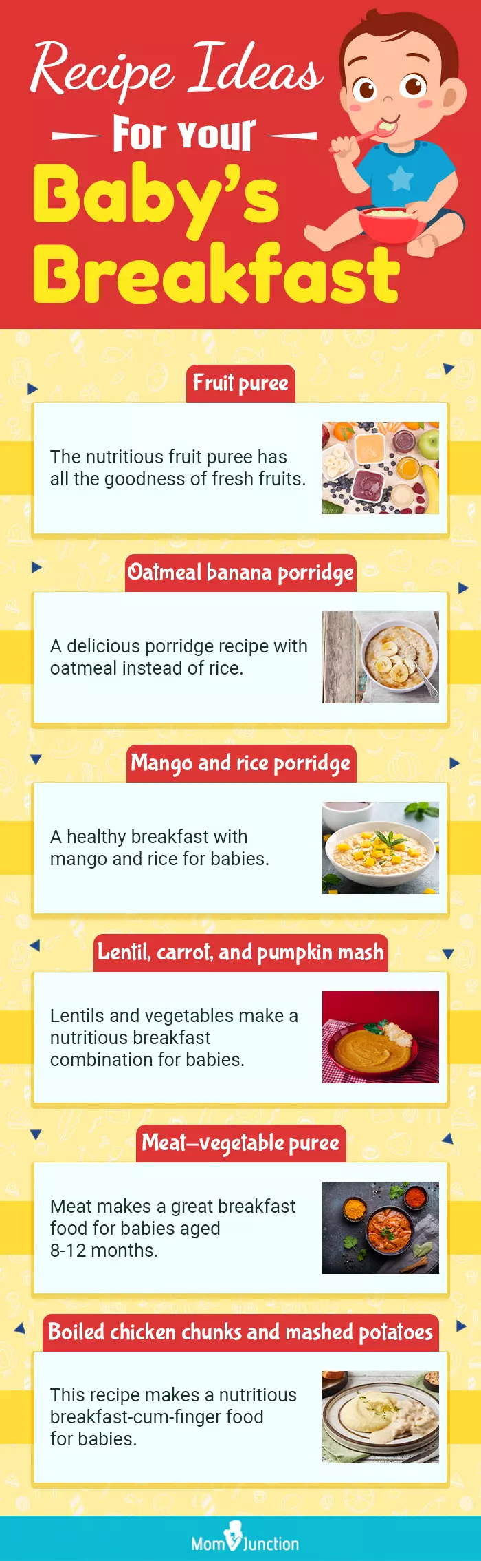 recipe ideas for your babys breakfast (infographic)