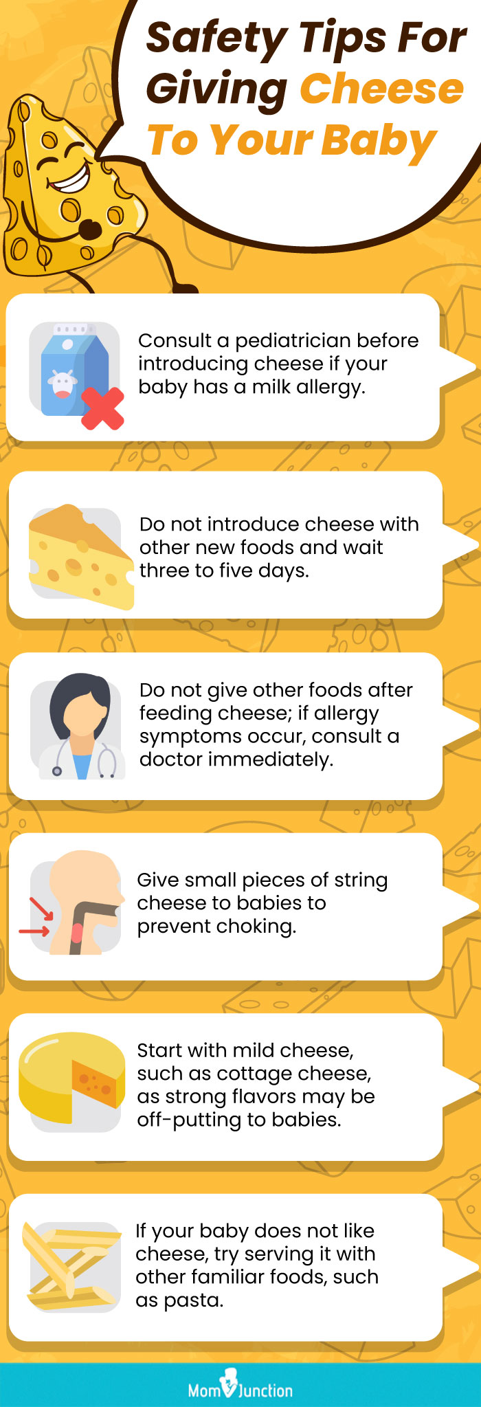 safety tips for giving cheese to your baby (infographic)