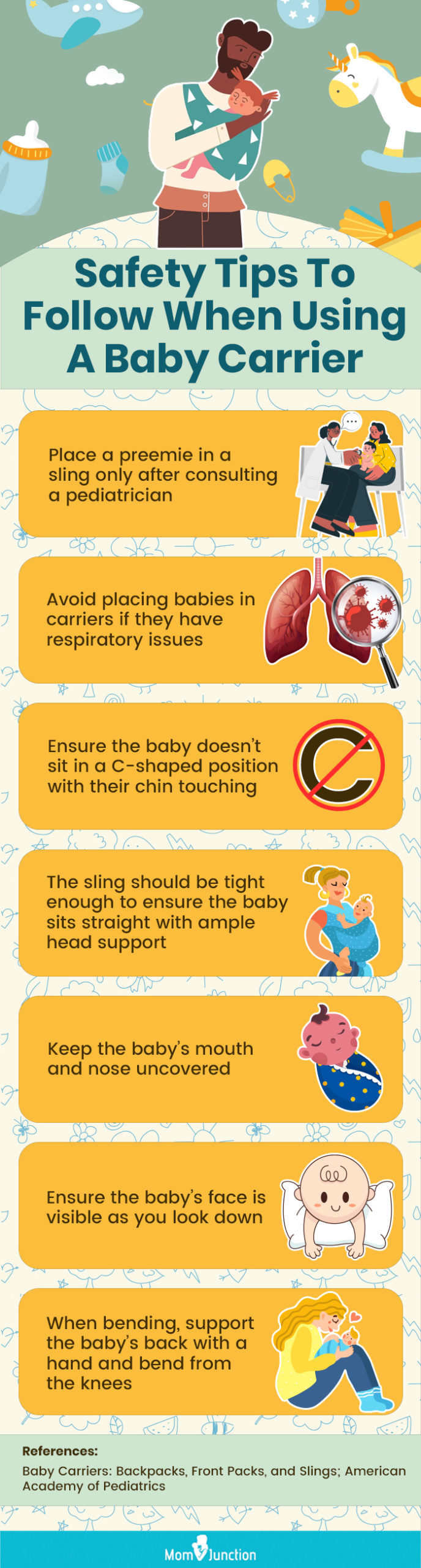 Safety Tips To Follow When Using A Baby Carrier (infographic)