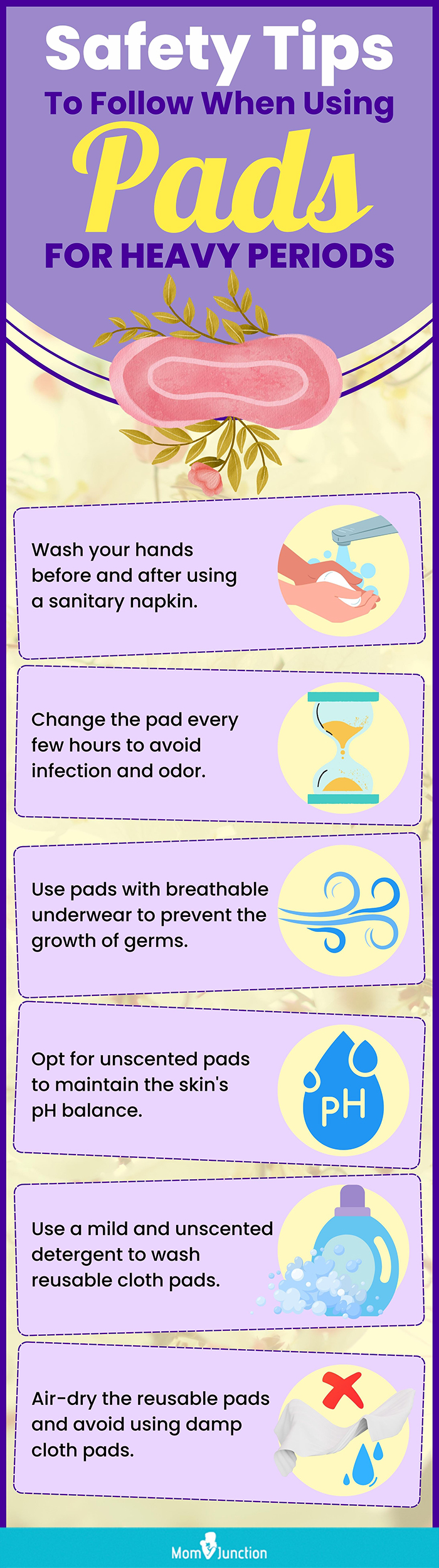 Safety Tips To Follow When Using Pads For Heavy Periods