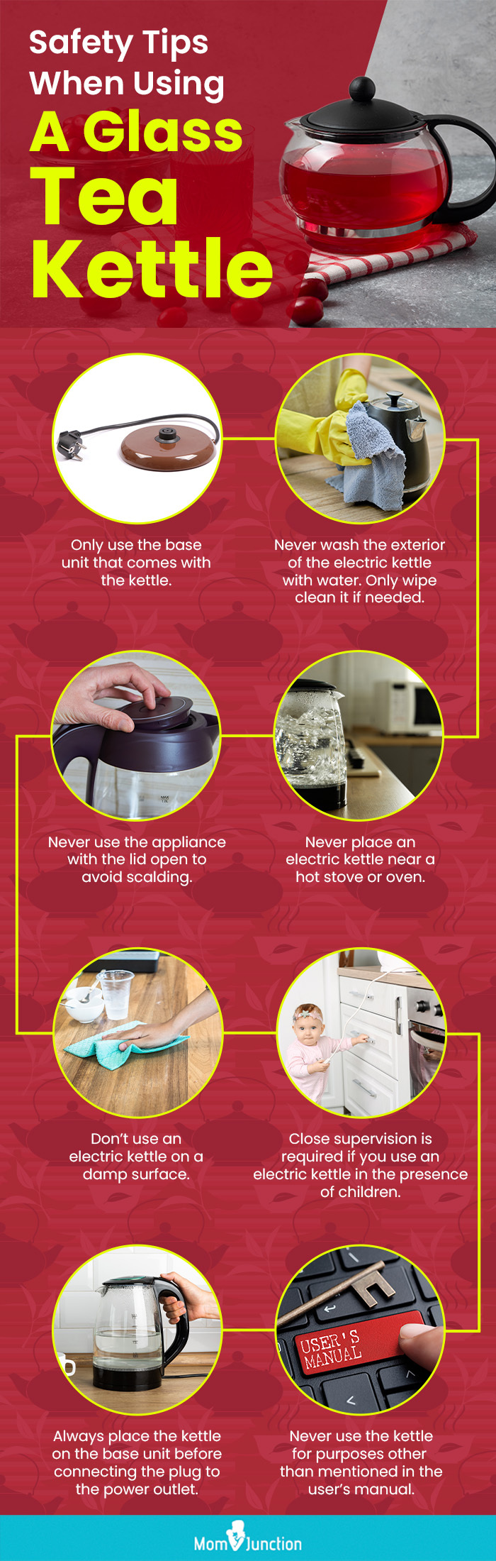 Safety Tips When Using A Glass Tea Kettle (infographic)