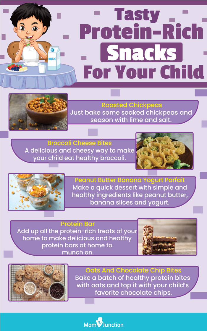 tasty protein rich snacks for your child [infographic]