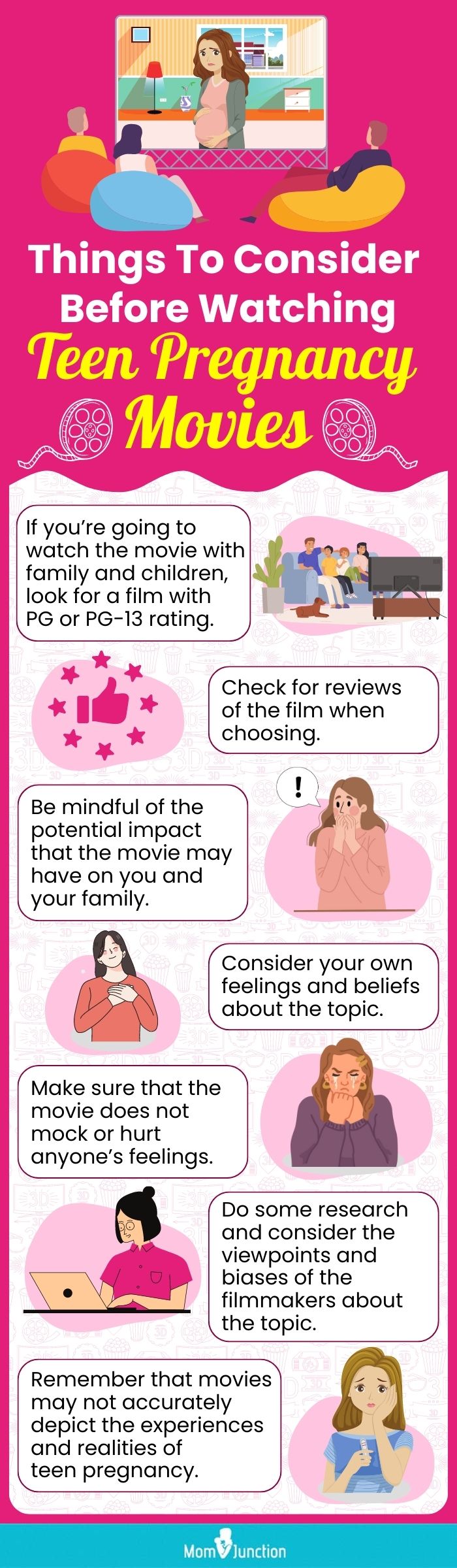 Things To Consider Before Watching Teen Pregnancy Movies (infographic)
