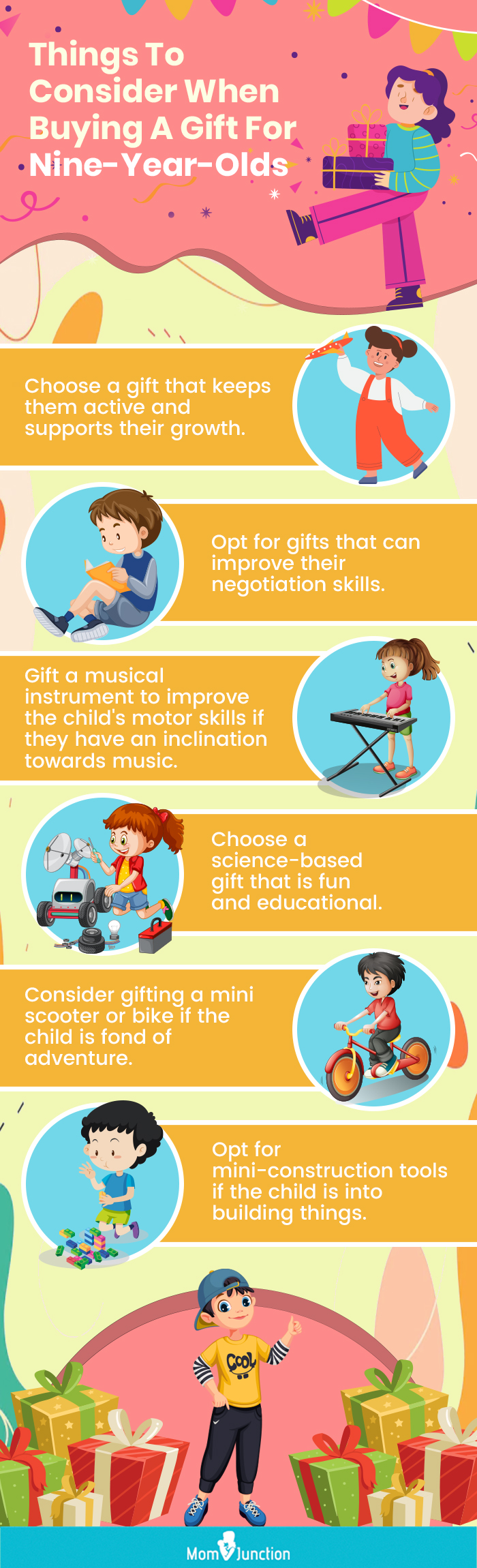 Things To Consider When Buying A Gift For Nine Year Olds (infographic)