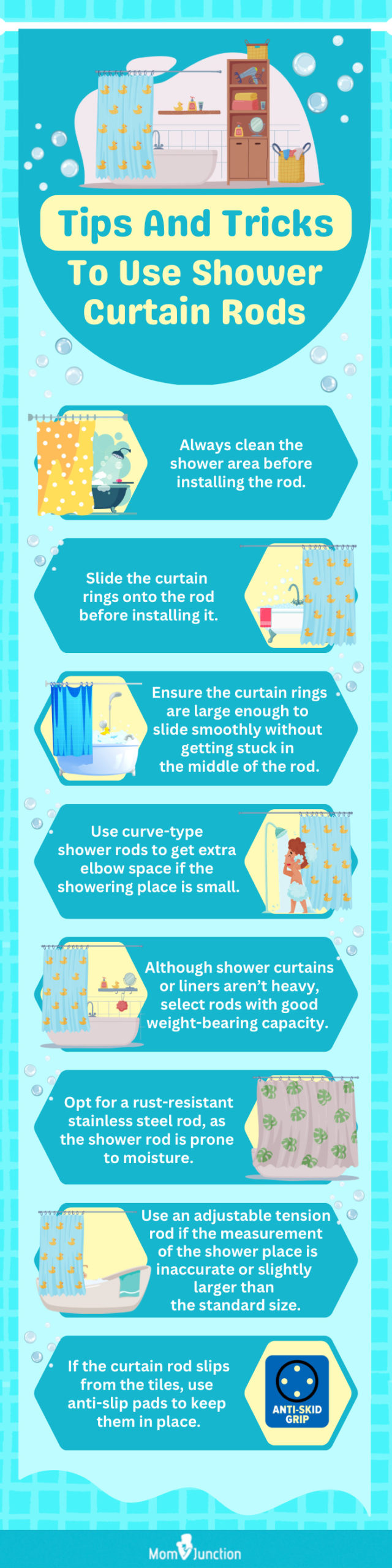 Tips And Tricks To Use Shower Curtain Rods