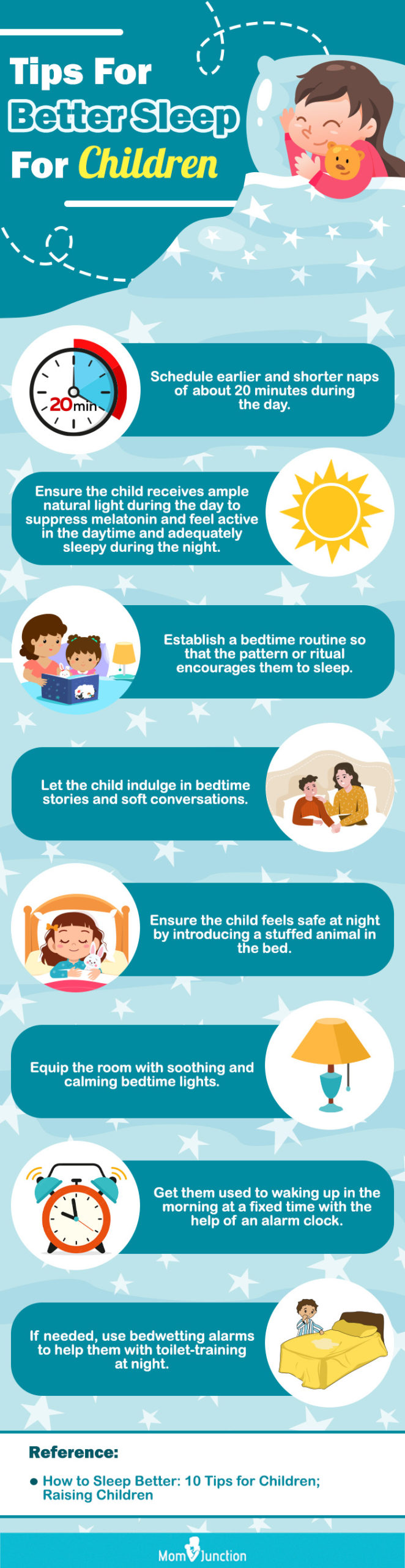 Tips For Better Sleep For Children (infographic)