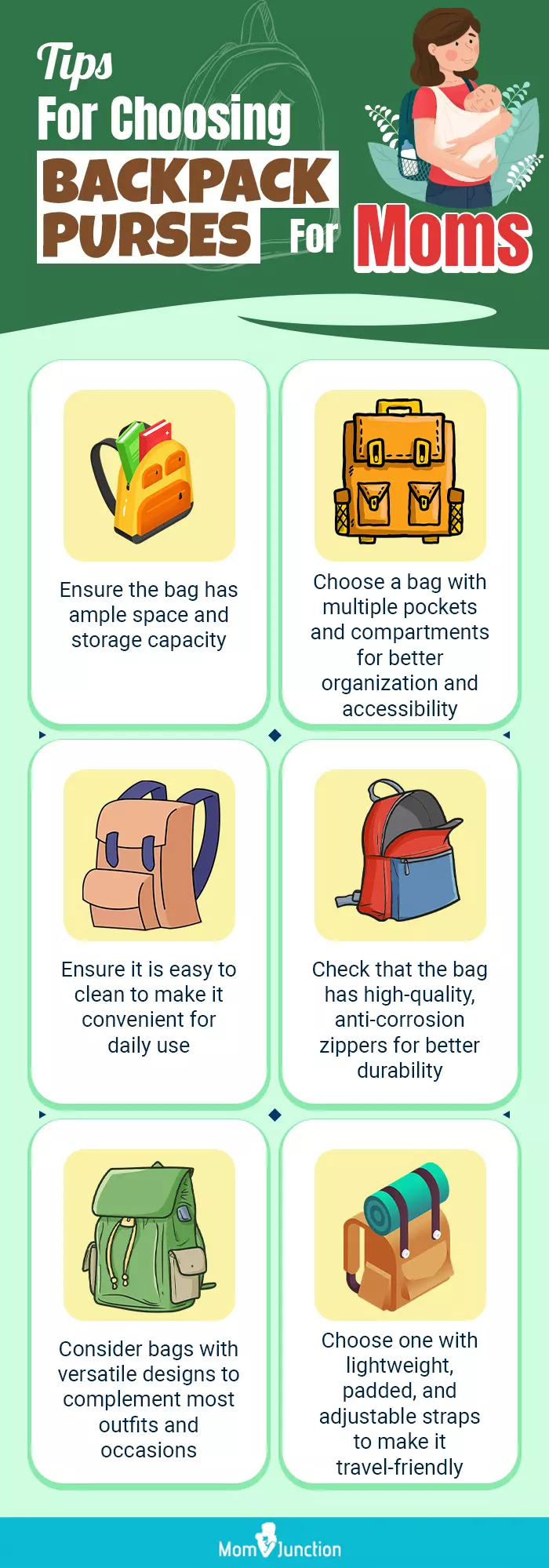 Tips For Choosing Backpack Purses For Moms