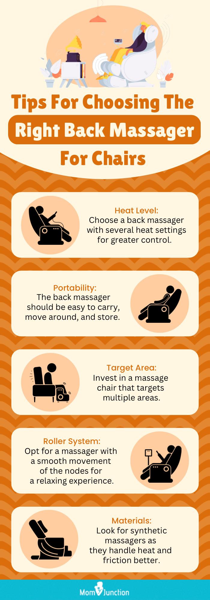 Tips For Choosing The Right Back Massanger For Chairs (infographic)
