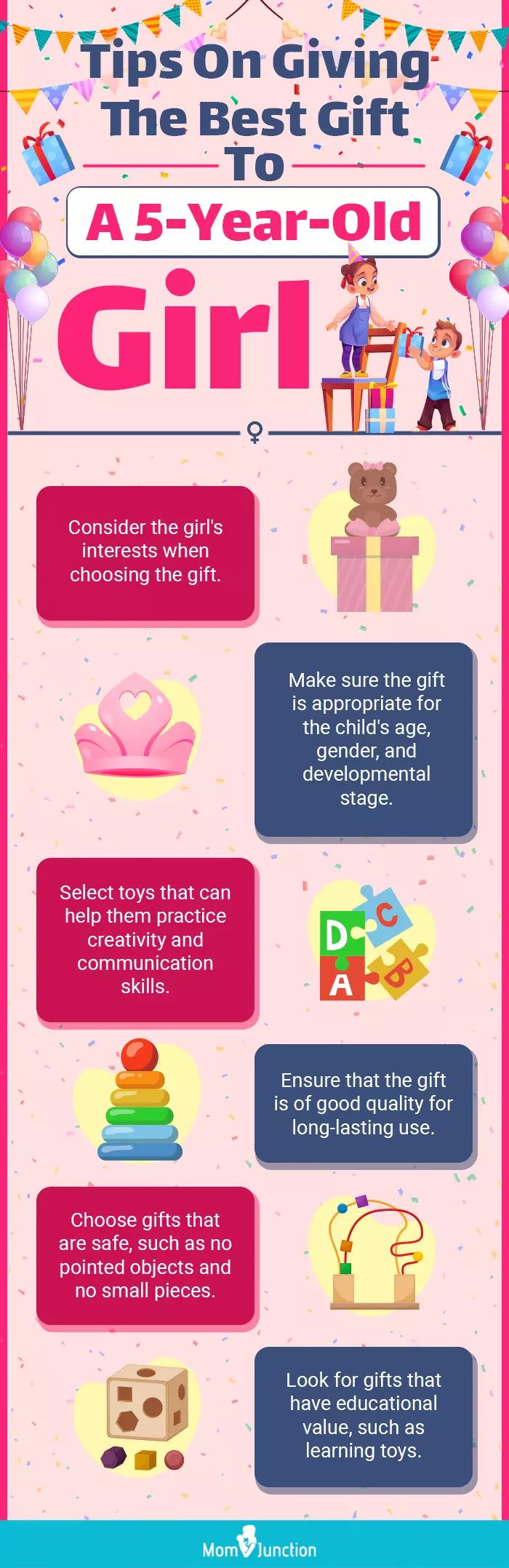 Tips On Giving The Best Gift To A 5-Year-Old Girl (infographic)