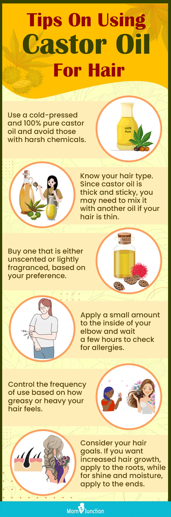 Tips-On-Using-Castor-Oil-For-Hair (infographic)