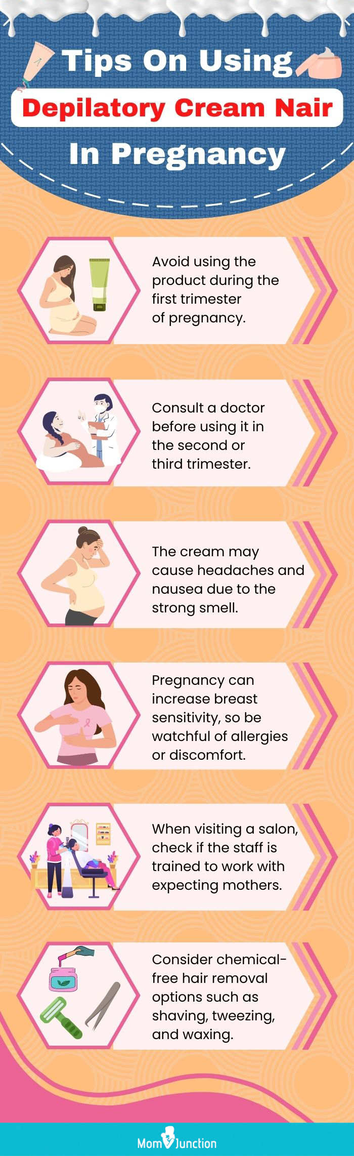 tips on using depilatory cream nair in pregnancy [infographic]