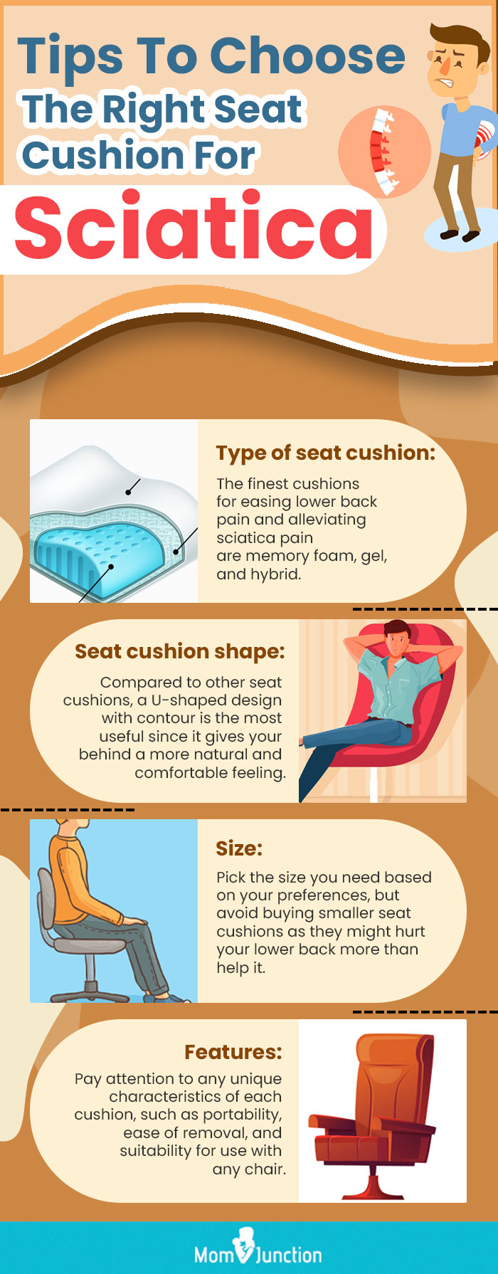 Tips To Choose The Right Seat Cushion For Sciatica