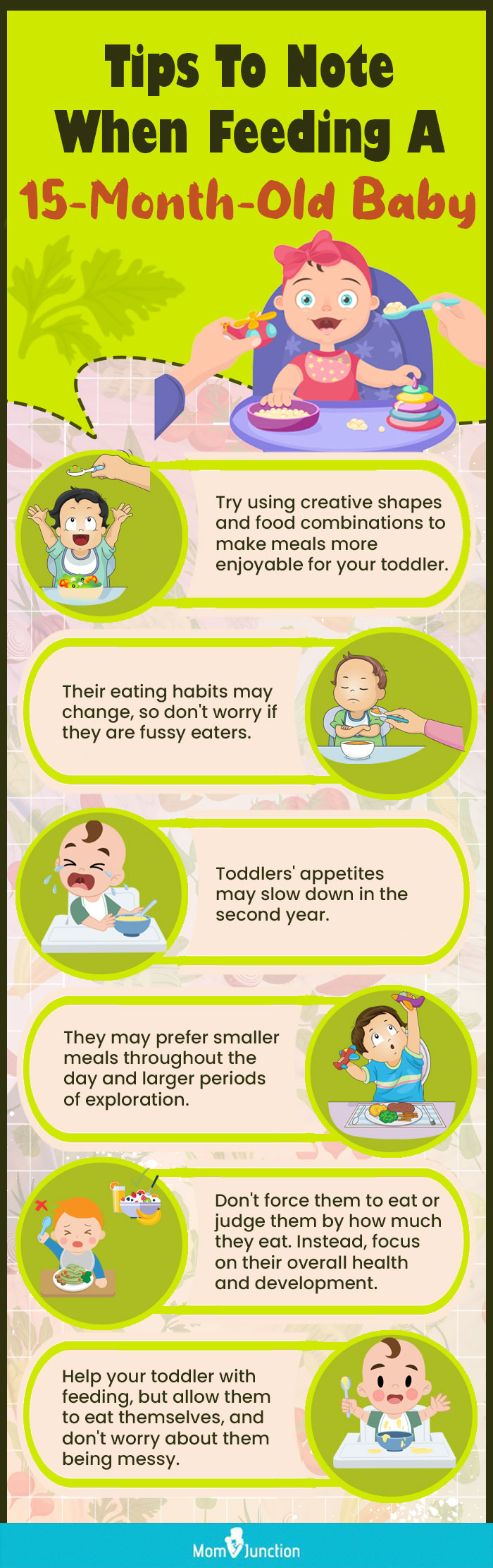 tips to note when feeding a 15 month old baby (infographic)