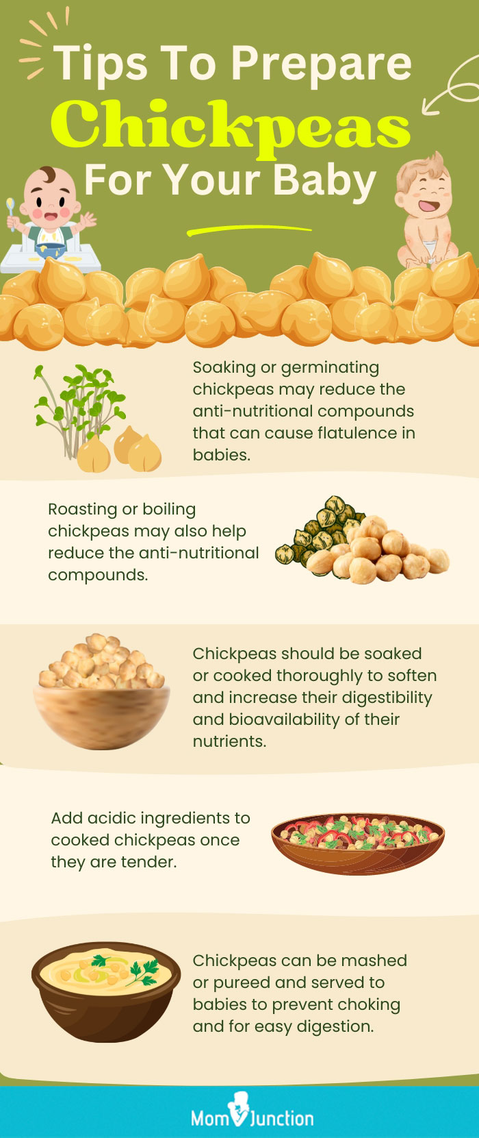 tips to prepare chickpeas for your baby (infographic)