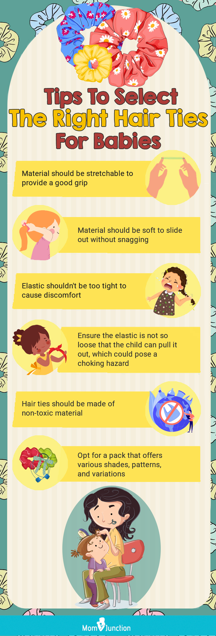 Tips To Select The Right Hair Ties For Babies (infographic)