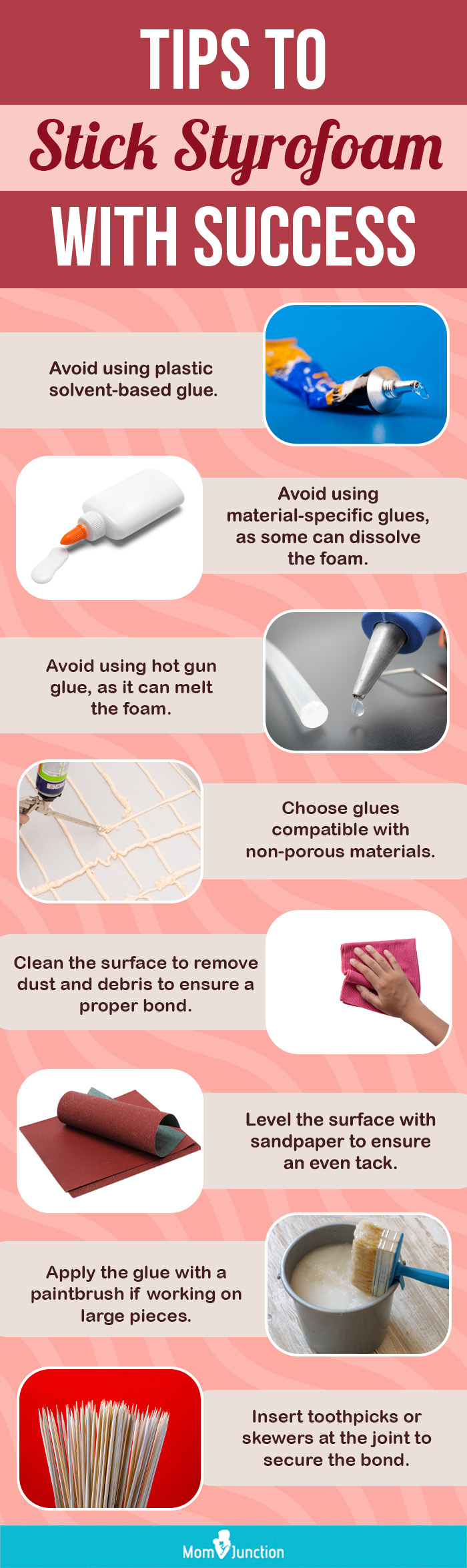 Tips To Stick Styrofoam With Success