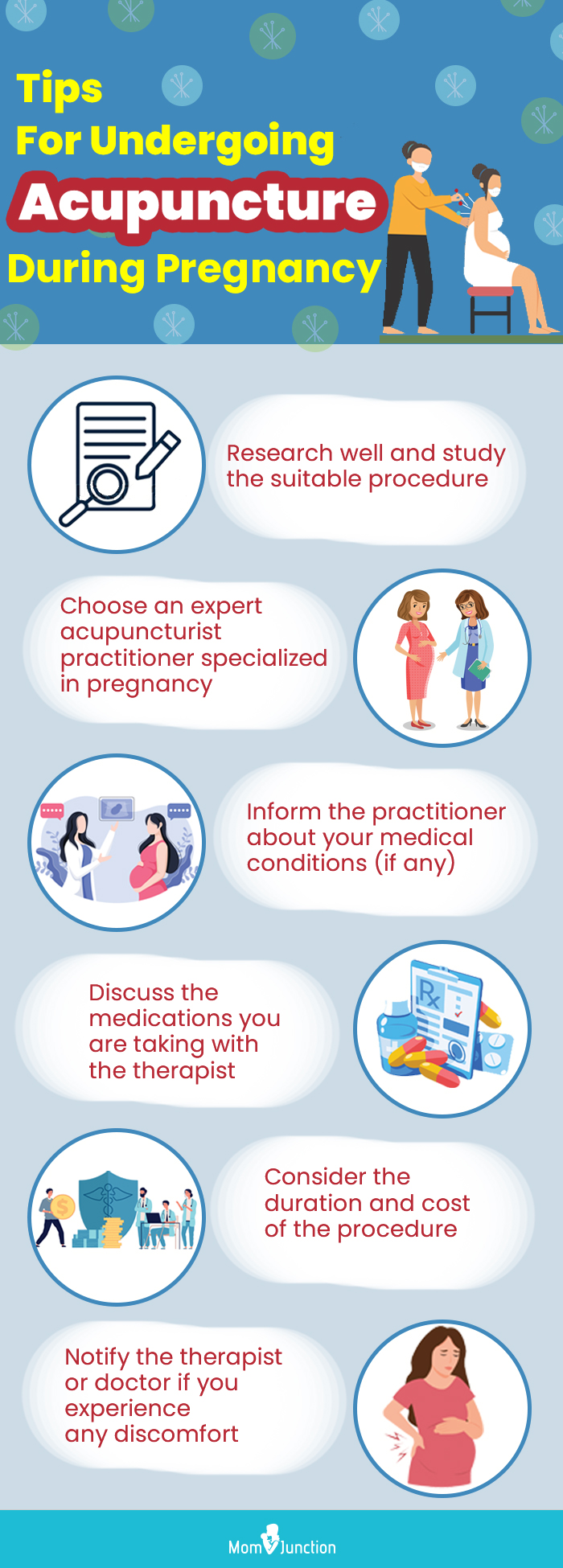 tips for undergoing acupuncture during pregnancy (infographic)