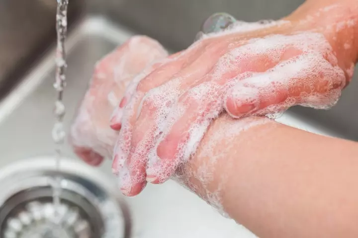 Wash your hands thoroughly before handling sterile baby bottles
