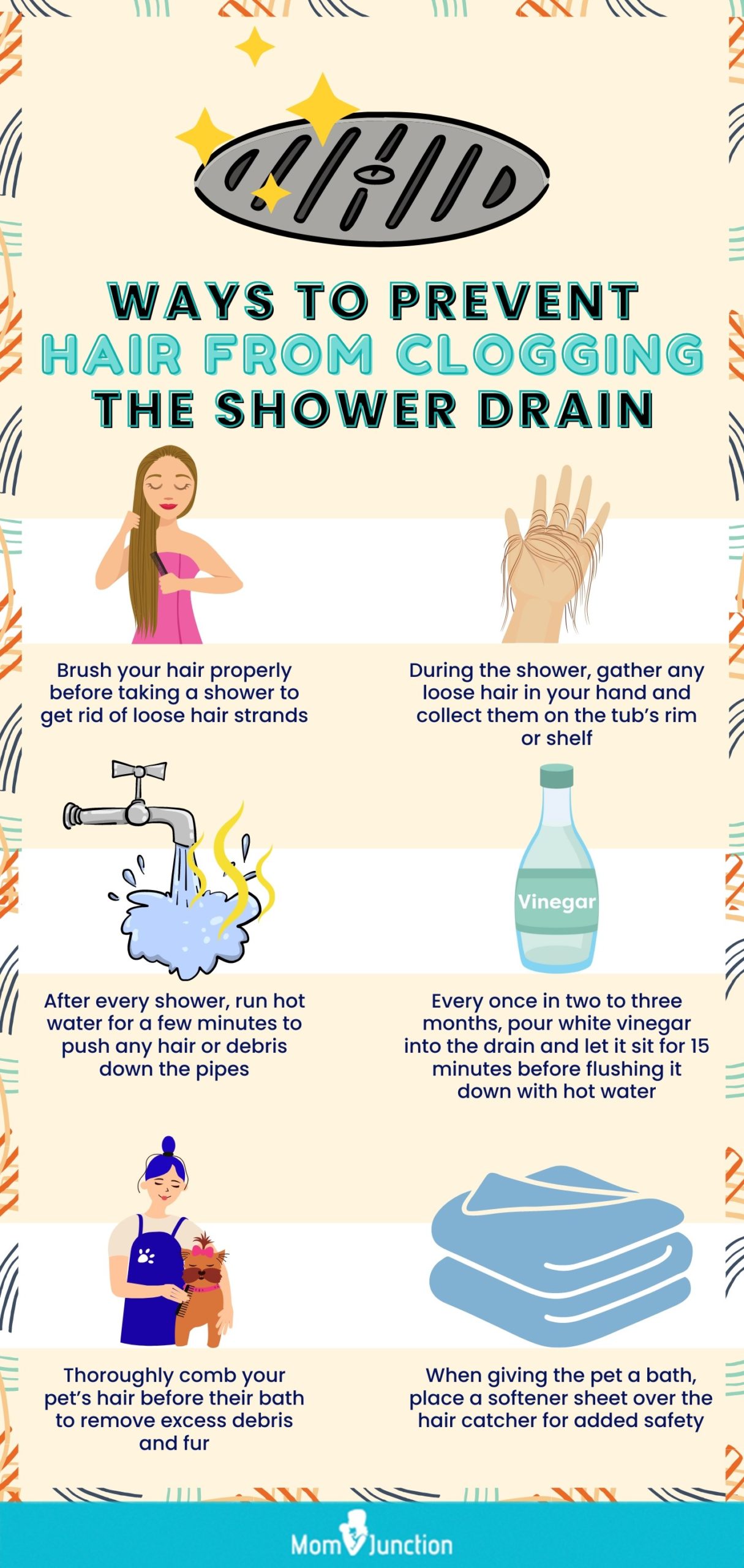 Ways To Prevent Hair From Clogging The Shower Drain