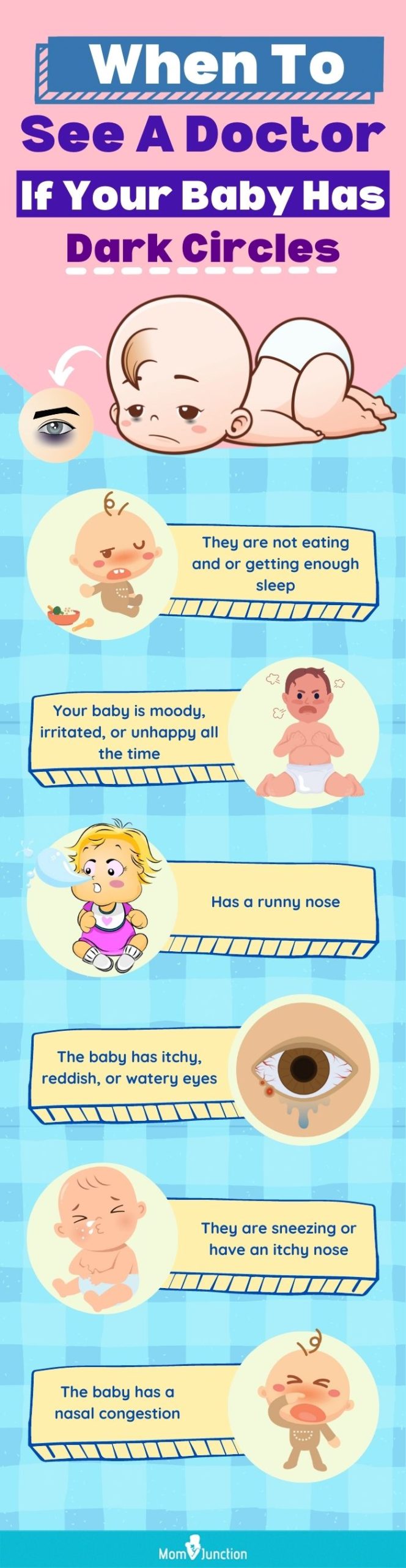 when to see a doctor if your baby has dark circles (infographic)