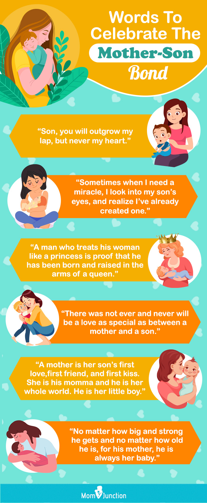 words to celebrate the mother son bond (infographic)