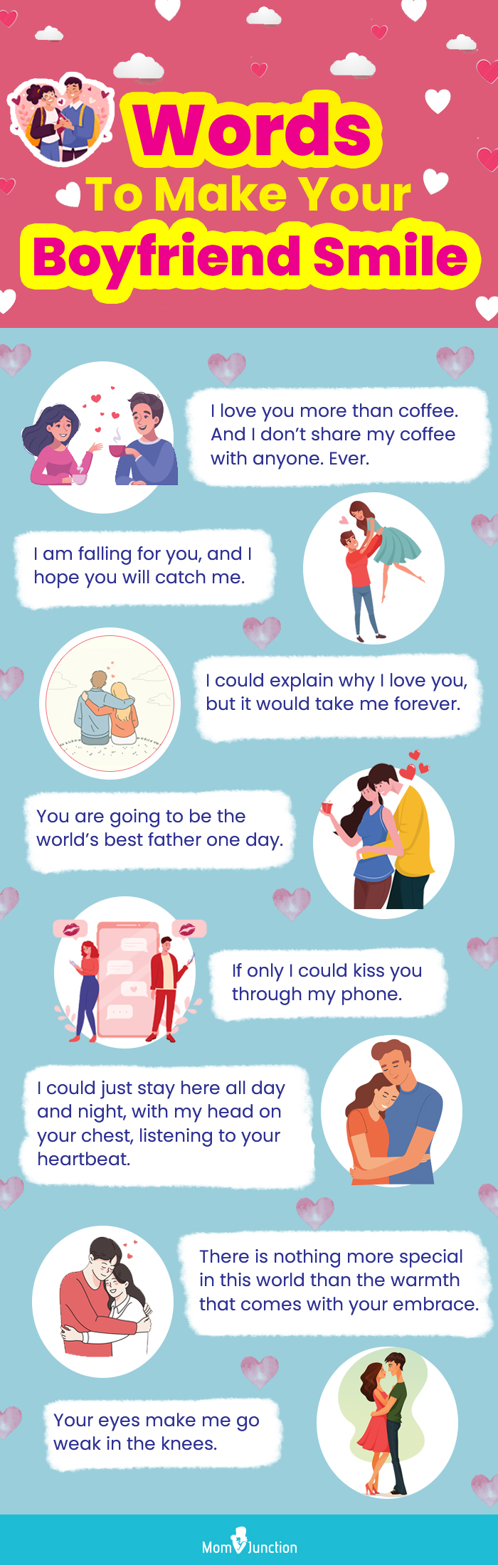 words to make your boy friend smile (infographic)