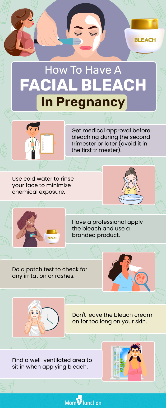 tips on facial bleaching during pregnancy [infographic]