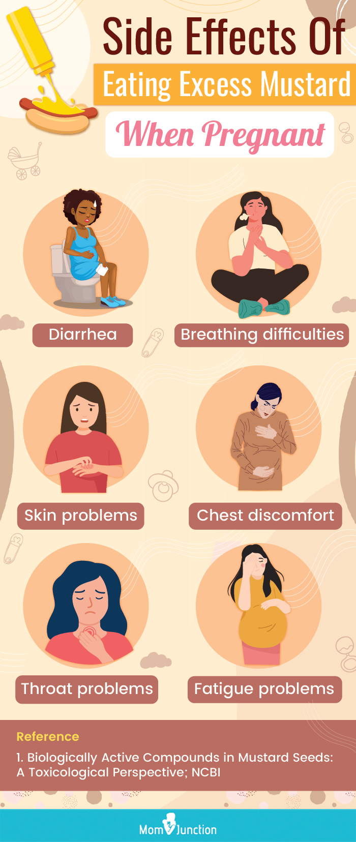 effects of excess mustard in pregnancy (infographic)