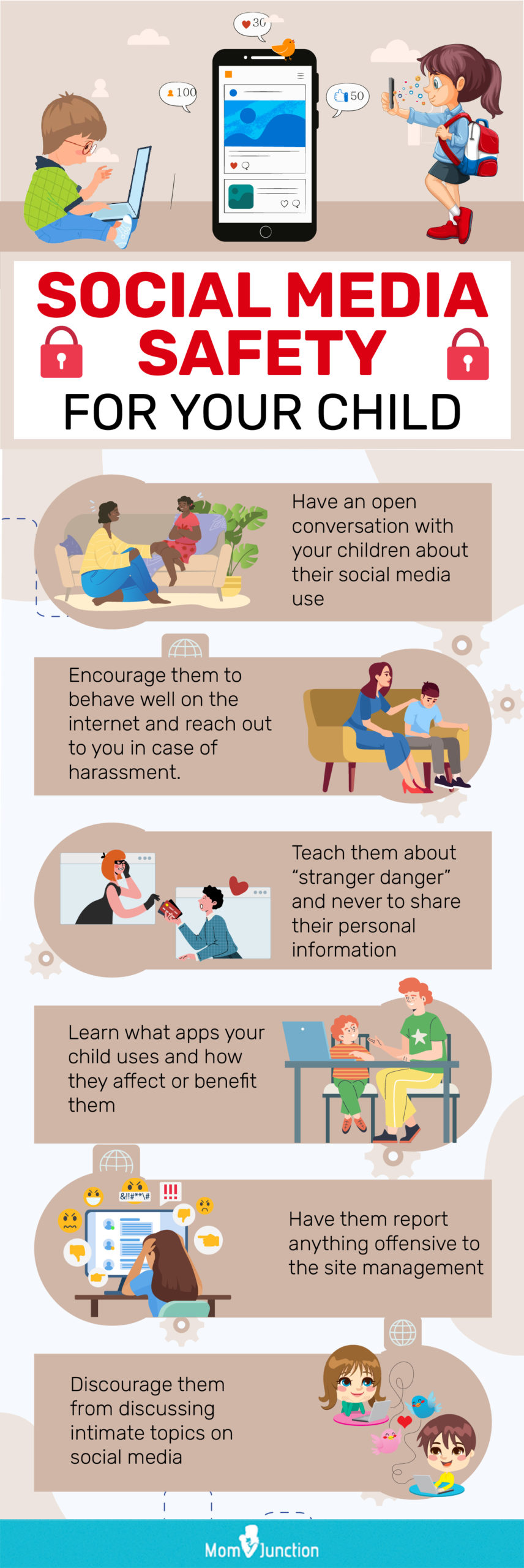 social media safety for your child [infographic]