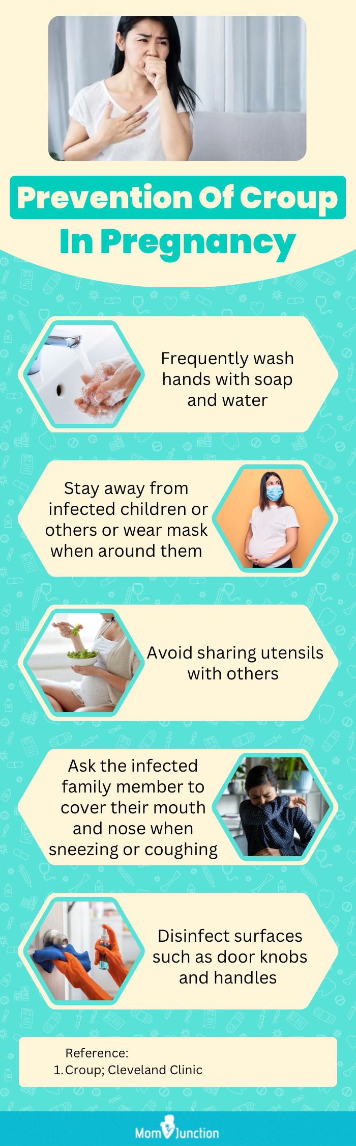 tips to prevent croup in pregnancy (infographic)