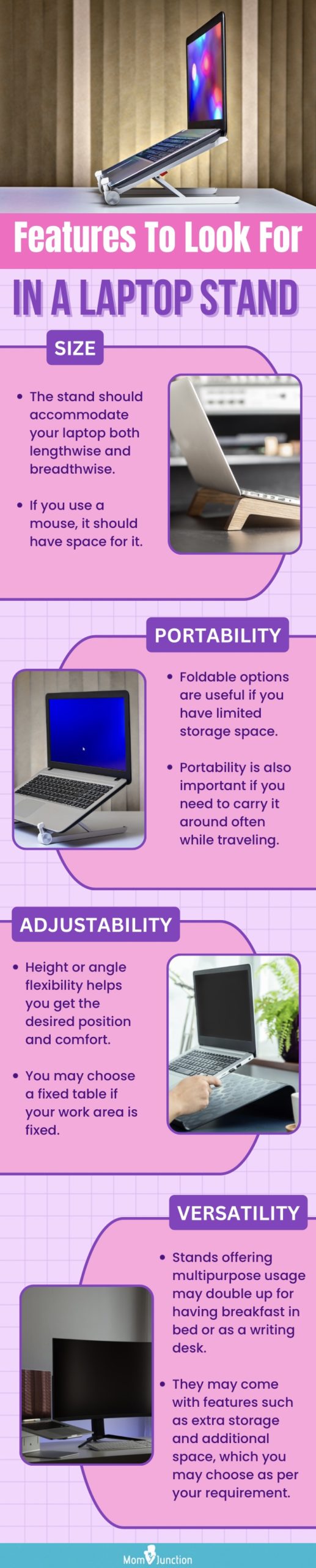 Features To Look For In A Laptop Stand (infographic)