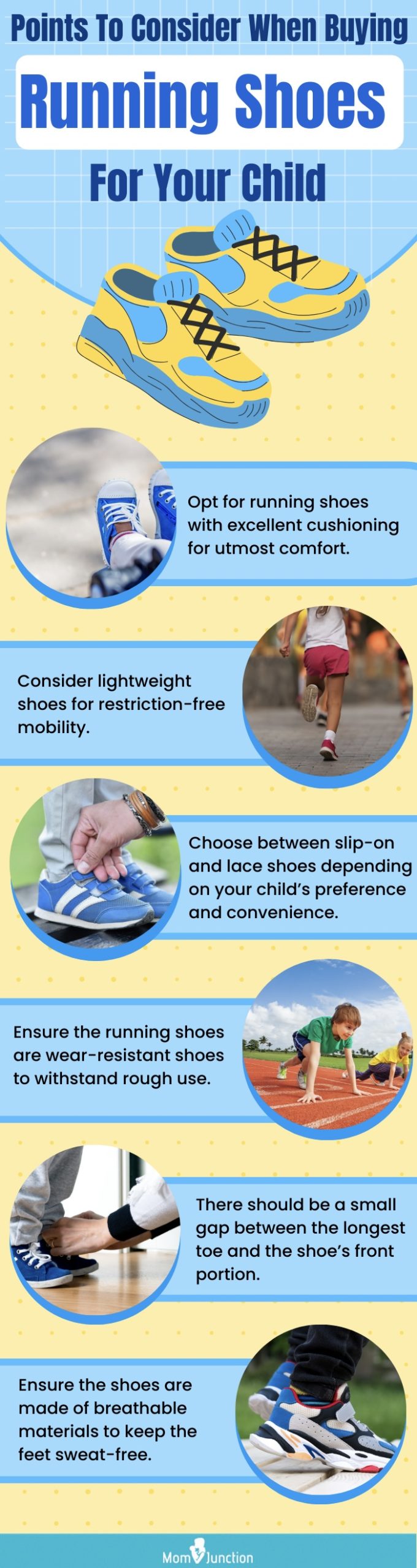 Points To Consider When Buying Running Shoes For Your Child (infographic)