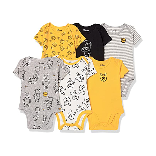 亚马逊Essentials Unisex Babies' Short-Sleeve Bodysuits