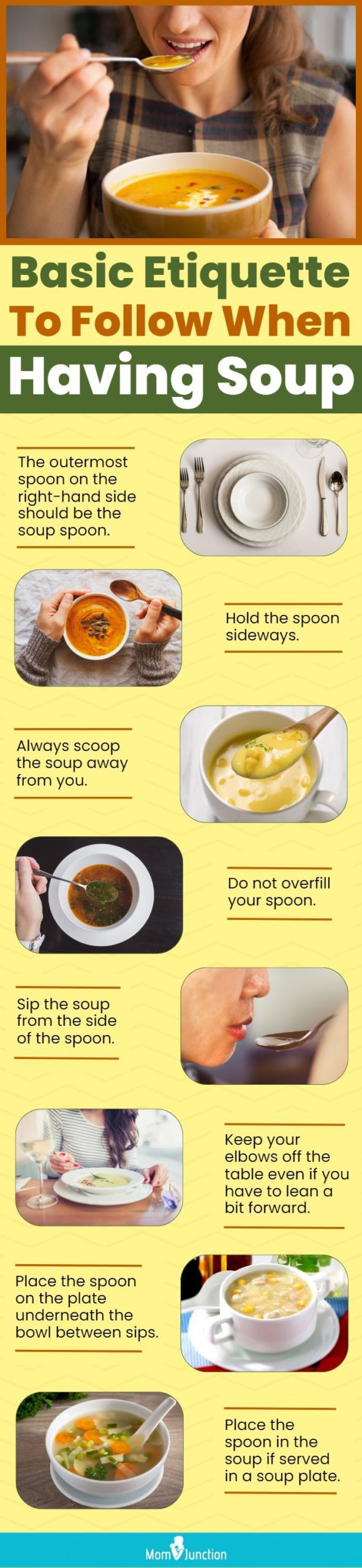 Basic Etiquette To Follow When Having Soup (infographic)