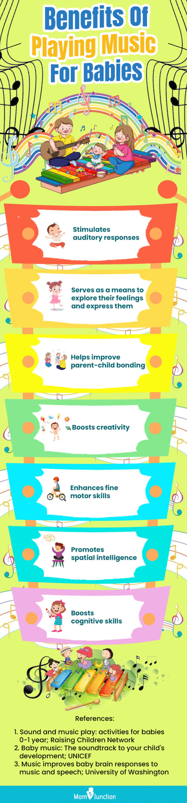 Benefits Of Playing Music For Babies (infographic)