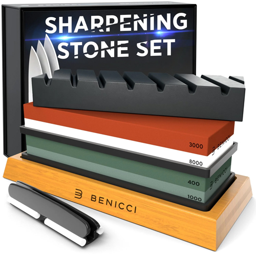 Benicci Premium Knife Sharpening Stone Kit